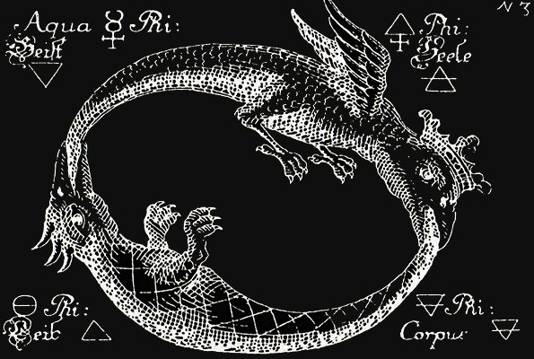 Ouroboros, Fils de l'Homme, Serpent d'Airain, Moïse, Nicolas Flamel, Alchimie, géométrie sacrée, symétrie axiale, sceau du soleil, 666, pair impair